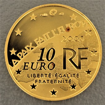 Goldmünze 10 Euro "60 Jahre Frieden" 2005 (Frankreich)
