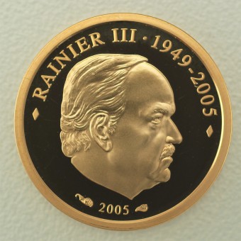 Goldmünze "10 Euro-2005 Fürst Rainer III" (Monaco) 