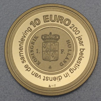 Goldmünze 10 Euro "Belasting" 2006 (Niederlande)