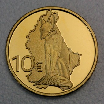 Goldmünze "10 Euro 2011" Reinecke Fuchs (Luxemburg)