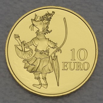 Goldmünze "10 Euro 2016" Maus Ketti (Luxemburg)