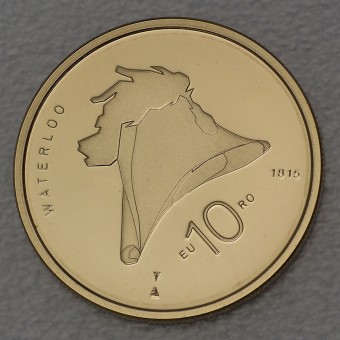 Goldmünze 10 Euro "Waterloo" 2015 (Niederlande)