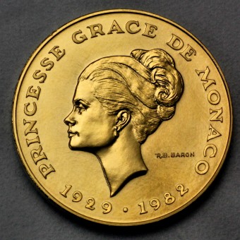 Goldmünze "10 Francs Grace Kelly 1982" (Monaco) 