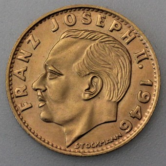 Goldmünze "10 Franken" verschiedene Jahrgänge (Liechtenstein)