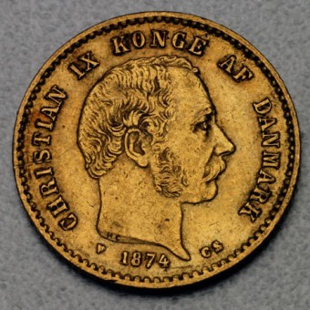 Goldmünze "10 Kronen/Christian IX." (Dänemark) 