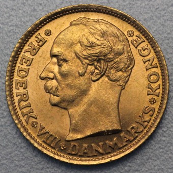 Goldmünze "10 Kronen/Frederik VIII." (Dänemark) 