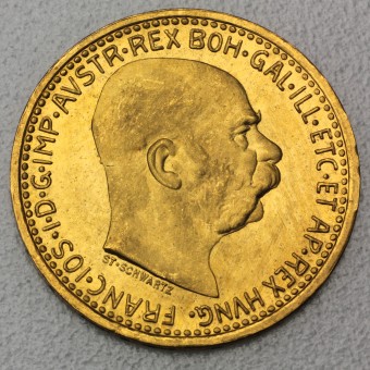 Goldmünze "10 Kronen/Nachpr.1912" (Österreich) 