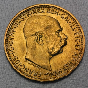 Goldmünze "10 Kronen/Schwartz" (Österreich) 