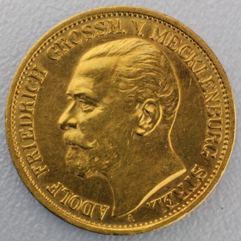 Goldmünze 10 Mark "Adolf Friedrich V." 1905-A J.239 (Mecklenburg-Strelitz)