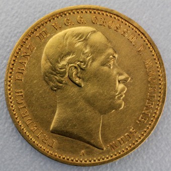 Goldmünze "10 Mark Friedr. Franz III." (Mecklenb.) 