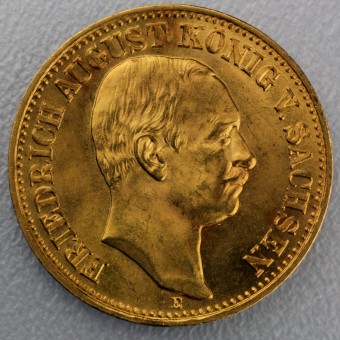 Goldmünze 10 Mark "Friedrich August III." (Sachsen)
