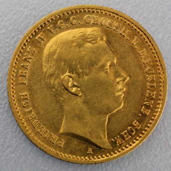 Goldmünze 10 Mark "Friedrich Franz IV." 1901-A J.233 (Mecklenburg-Schwerin)