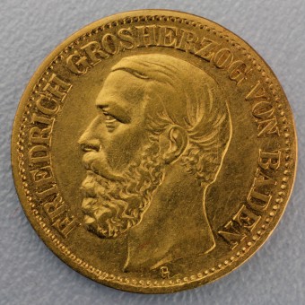 Goldmünze 10 Mark "Friedrich I." 1872-G J.183 (Baden)