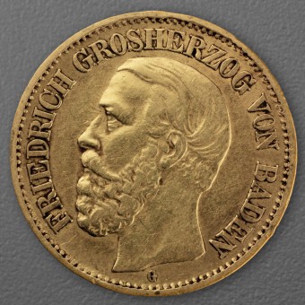 Goldmünze 10 Mark "Friedrich I." 1880-G J.186 (Baden)