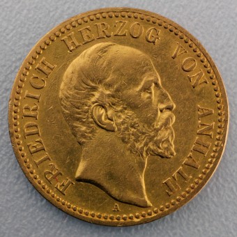 Goldmünze 10 Mark "Friedrich I." 1896-A J.180 (Anhalt)