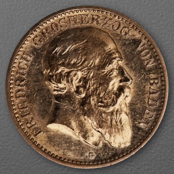 Goldmünze 10 Mark "Friedrich I." 1907-G J.190 (Baden)