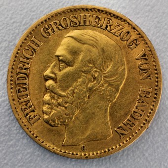 Goldmünze "10 Mark Friedrich I." (Baden) 