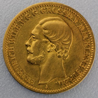 Goldmünze 10 Mark "Friedrich Wilhelm" 1873-A J.235 (Mecklenburg-Strelitz)