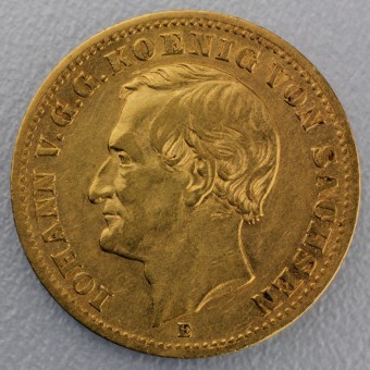 Goldmünze "10 Mark Johann" (Sachsen) 