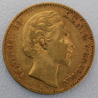 Goldmünze "10 Mark Ludwig II." (Bayern) 