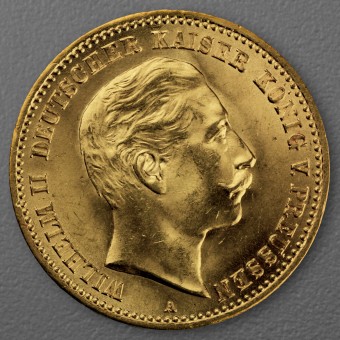 Goldmünze 10 Mark "Wilhelm II." 1889-A J.249 (Preußen)