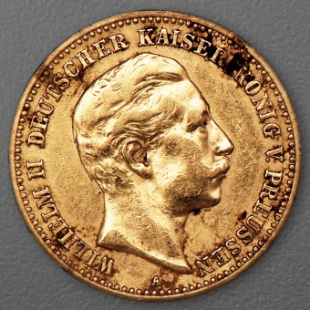 Goldmünze 10 Mark "Wilhelm II." 1893-A J.251 (Preußen)