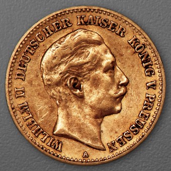Goldmünze 10 Mark "Wilhelm II." 1896-A J.251 (Preußen)