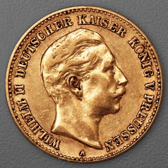 Goldmünze 10 Mark "Wilhelm II." 1900-A J.251 (Preußen)