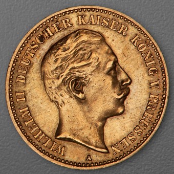 Goldmünze 10 Mark "Wilhelm II." 1901-A J.251 (Preußen)