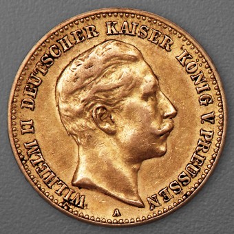 Goldmünze 10 Mark "Wilhelm II." 1902-A J.251 (Preußen)