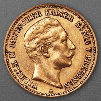 Goldmünze 10 Mark "Wilhelm II." 1906-A J.251 (Preußen)