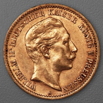 Goldmünze 10 Mark "Wilhelm II." 1907-A J.251 (Preußen)