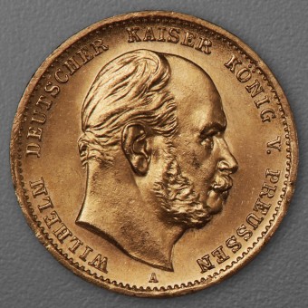 Goldmünze 10 Mark "Wilhelm I." 1872-A J.242 (Preußen)