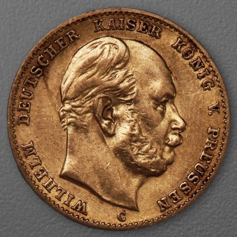 Goldmünze 10 Mark "Wilhelm I." 1872-C J.242 (Preußen)