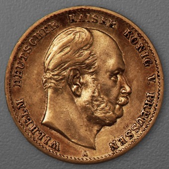 Goldmünze 10 Mark "Wilhelm I." 1873-A J.242 (Preußen)