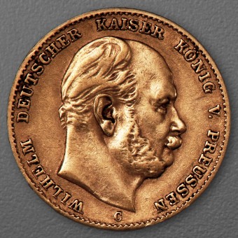 Goldmünze 10 Mark "Wilhelm I." 1873-C J.242 (Preußen)