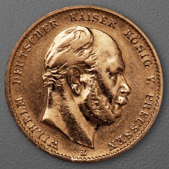 Goldmünze 10 Mark "Wilhelm I." 1874-B J.245 (Preußen)