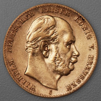 Goldmünze 10 Mark "Wilhelm I." 1875-C J.245 (Preußen)
