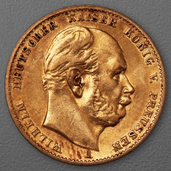 Goldmünze 10 Mark "Wilhelm I." 1877-B J.245 (Preußen)