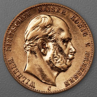 Goldmünze 10 Mark "Wilhelm I." 1877-C J.245 (Preußen)