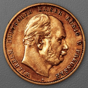 Goldmünze 10 Mark "Wilhelm I." 1878-A J.245 (Preußen)