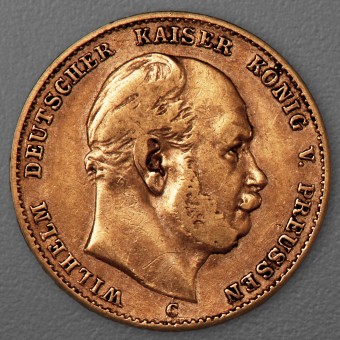 Goldmünze 10 Mark "Wilhelm I." 1878-C J.245 (Preußen)