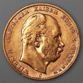 Goldmünze 10 Mark "Wilhelm I." 1879-C J.245 (Preußen)