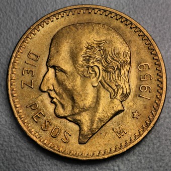 Goldmünze "10 Pesos Hidalgo" (Mexiko) 