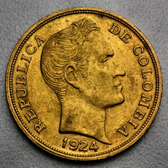 Goldmünze "10 Pesos" (Kolumbien)