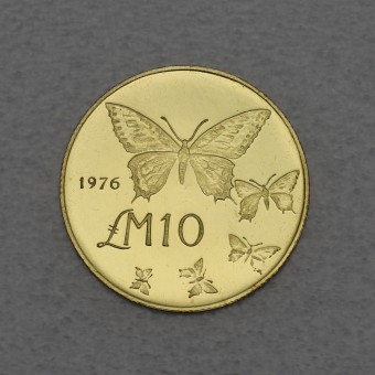 Goldmünze "10 Pounds - 1976" (Malta) 
