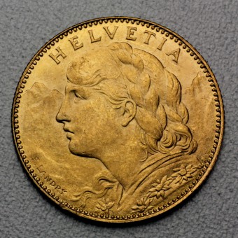 Goldmünze 10 SFR "Vreneli" (Schweiz)