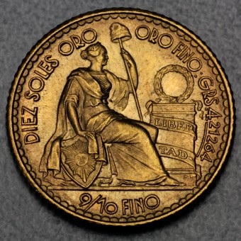 Goldmünze 10 Soles (Peru)
