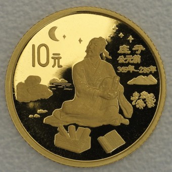 Goldmünze "10 Yuan 1997 - Zhuang Zi" (China) 