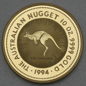 Goldmünze 10oz "Känguru/Nugget 1994" (Australien) 